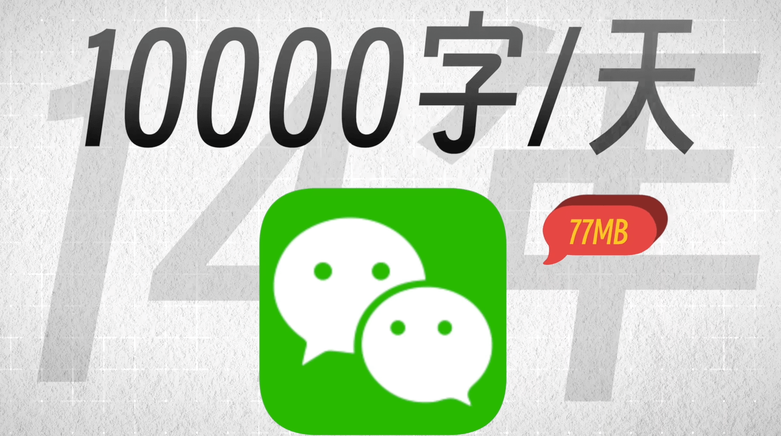 文本存储成本极低：14年每天1万条消息仅需77MB空间